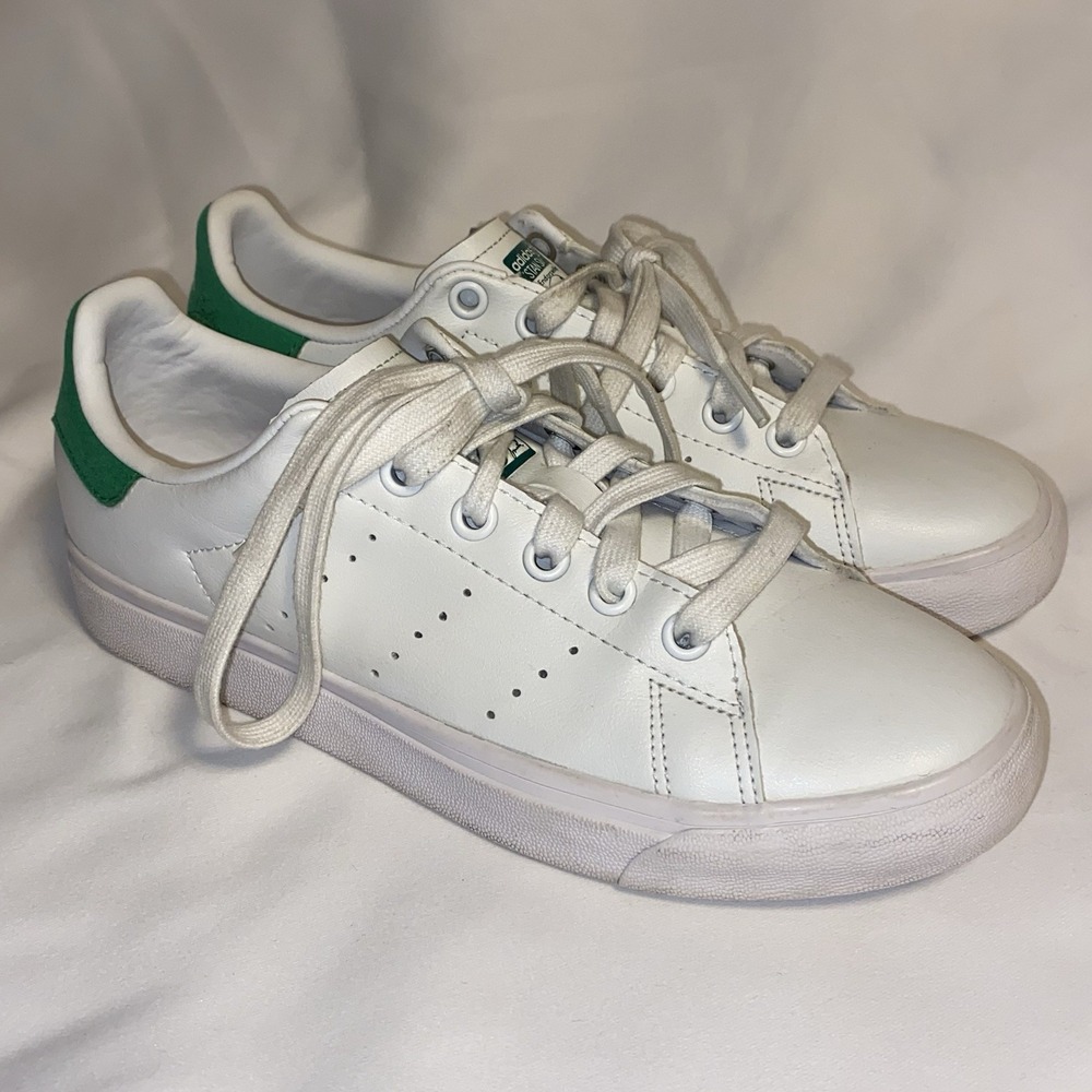 Adidas Stan Smith White Green  Sz 5 1/2 Sneaker‎ City Walking Tennis Retro